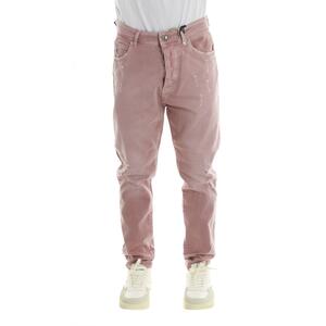 JEANS STRAPPI ROSA
